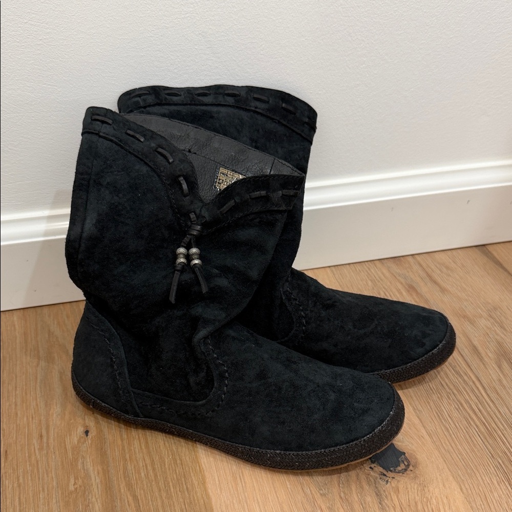 Black Suede Women's Boots